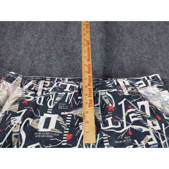 Hip Hop Slim Fit Jeans Men Sz 40 Multicolor Graffiti Art Print Streetwear - Picture 3 of 6